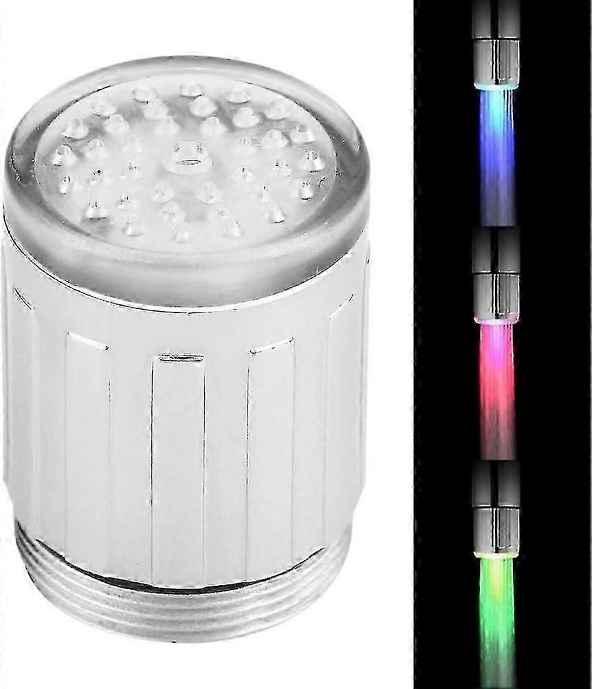 Temperature Sensing Color Changing Led Light Water Faucet Faucet Kitchen Bathroom Attachment, Led Light Faucet