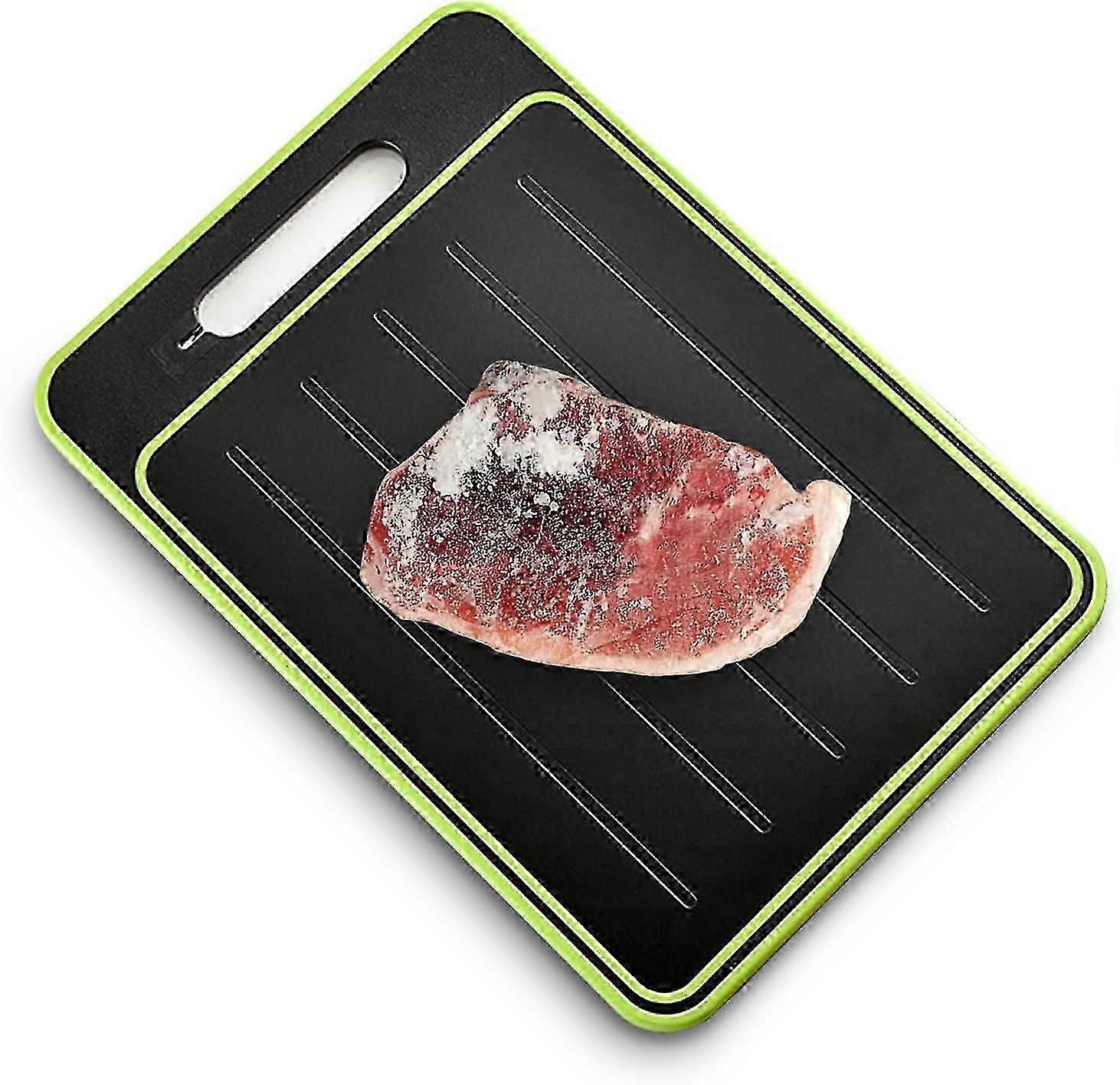Defrosting Tray/cutting Board, Defrost Cutting Board With Knife Sharpener, Thawing Tray For Frozen Meat, Double Sided Cutting Board With Knife Sharpen