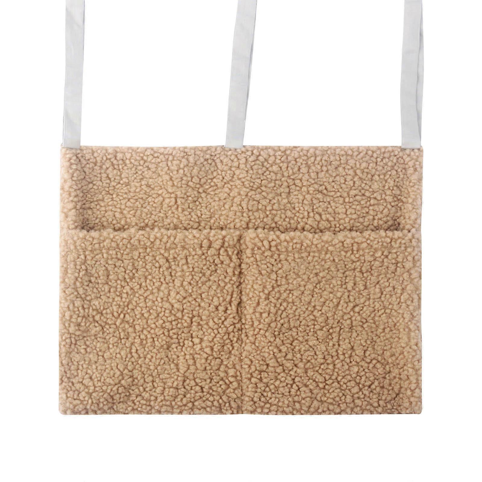 Hanging Storage Bag for Cribs Bedside Organizers Diapers & Wipes Holder 2 Pockets Breathable & Moisture Proof Organizers  C4