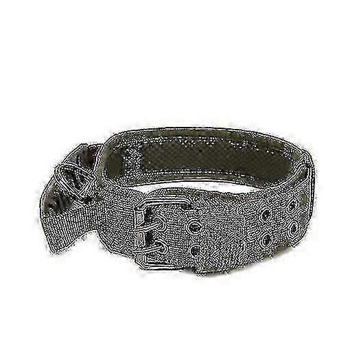 Military Adjustable Tactical Dog Collar with Handle for Medium Large Dogs Training