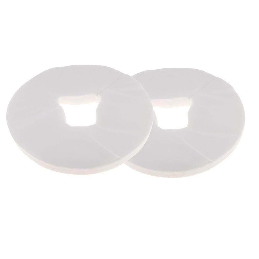 200 قطعة يمكن التخلص منها تدليك الوجه وسادة يغطي مسند الرأس مهد ورقة