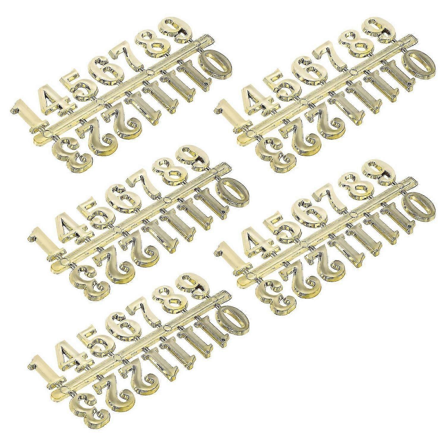 5 Sets Decked Diy Clock Numerals Diy Wall Clock Time Clocks Clock Face Numbers
