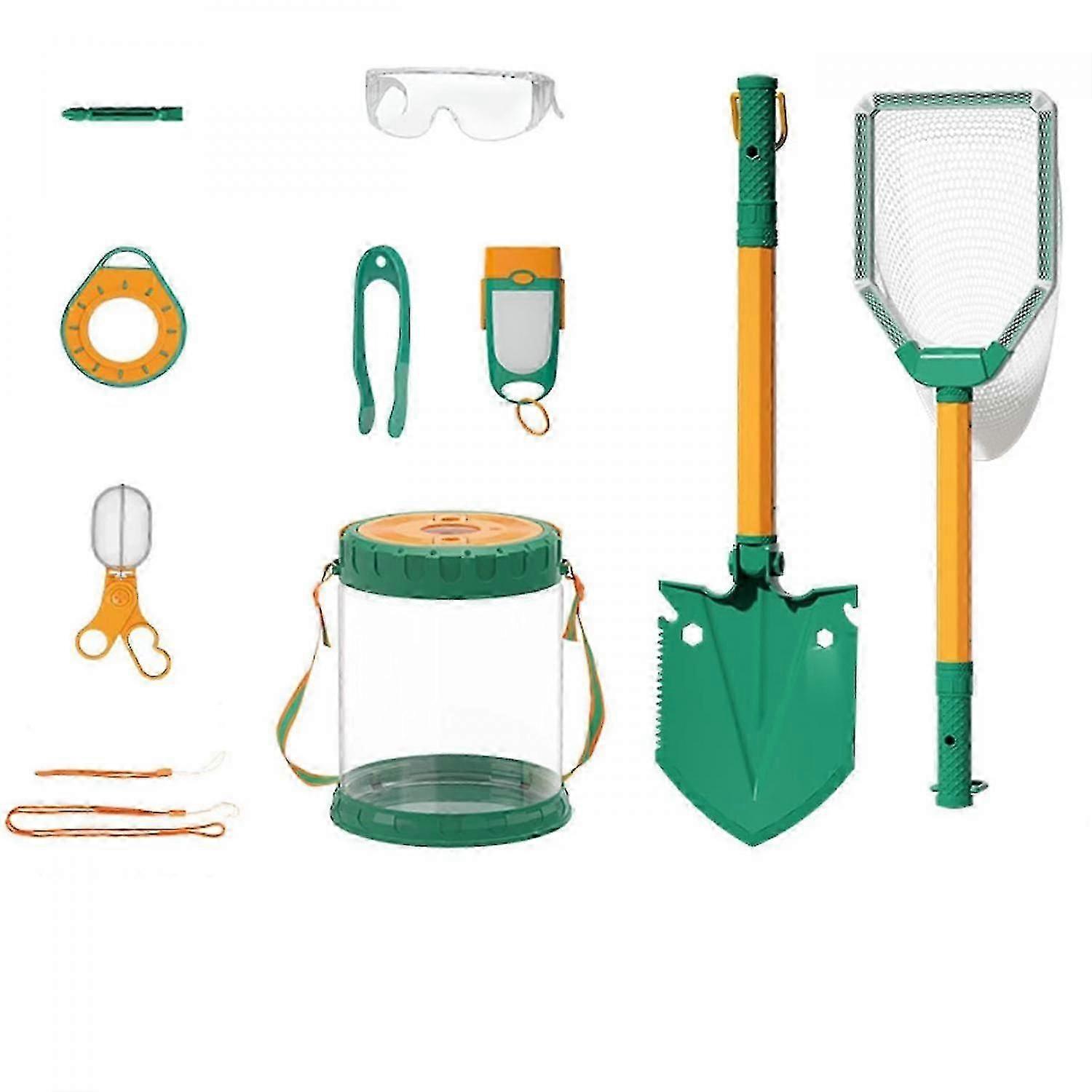 Children's Beach Toy Set, Beach Travel Sand Digging Toy, Beach Toy Set with Beach Bucket, Sand Shovel and Sand Screen Bag for Picking Up Shells and Ro