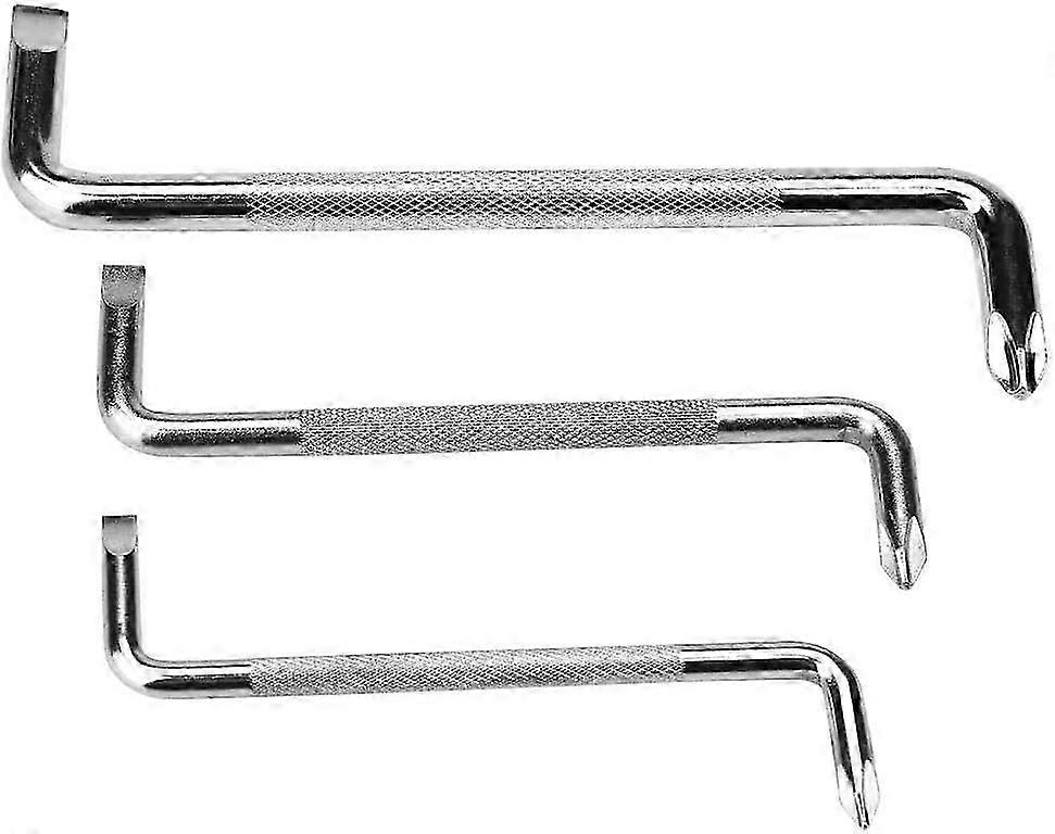 2025, 3 PCS Screwdriver Set, Double Head Z Shape Right Angle Screwdriver made from Chrome Vanadium Steel, suitable for various applications