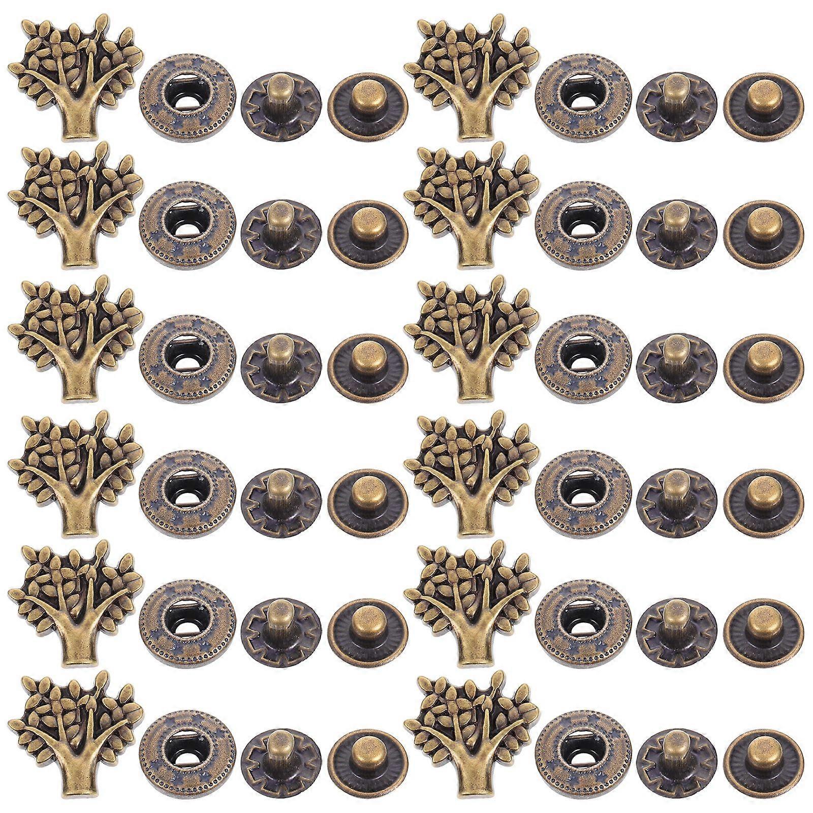 20 Sets Zinc Alloy Button Purse Buckle Snap Button Cartoon Wallet Buckle