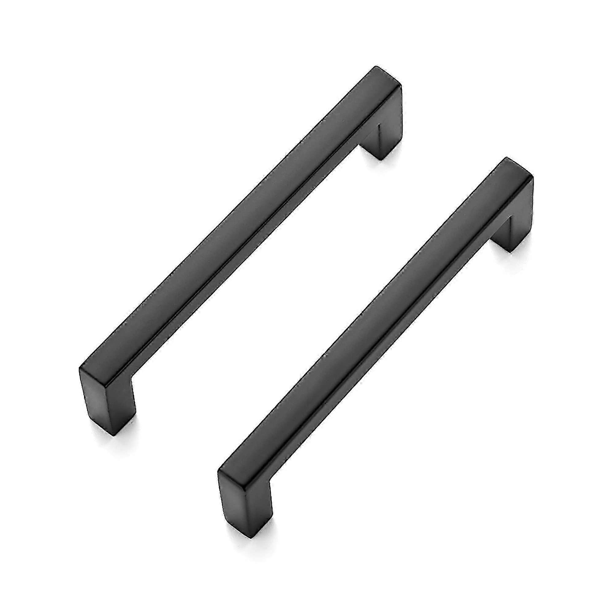 10-Pack 3.75" Slim Square Bar Drawer Pulls (Matte Black Hardware) 2025
