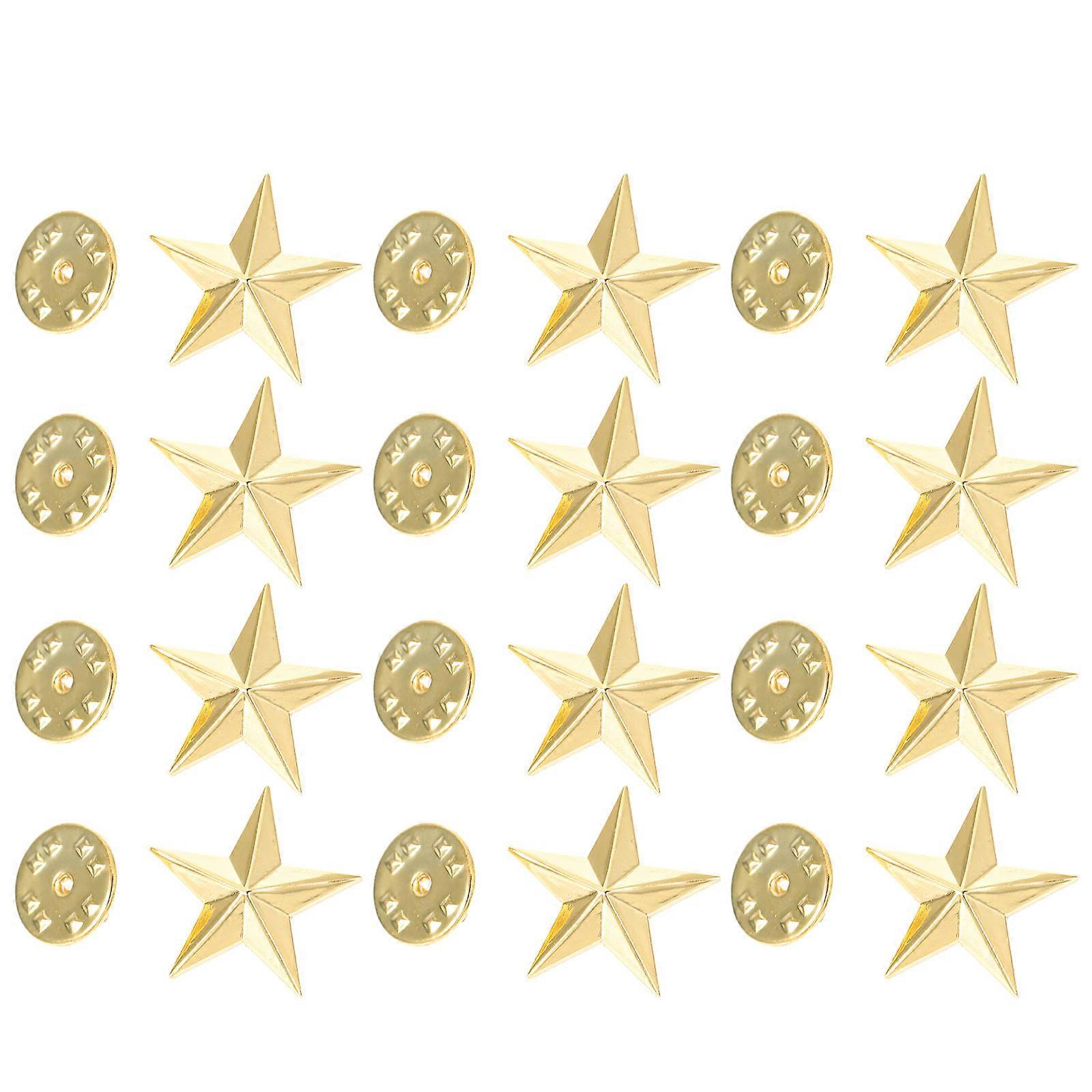 12pcs Metal Star Badges, Pentagram & Designs, Enamel Lapel Pins for Backpacks, Hats, Jackets, Bulk Zinc Alloy Brooch Pins