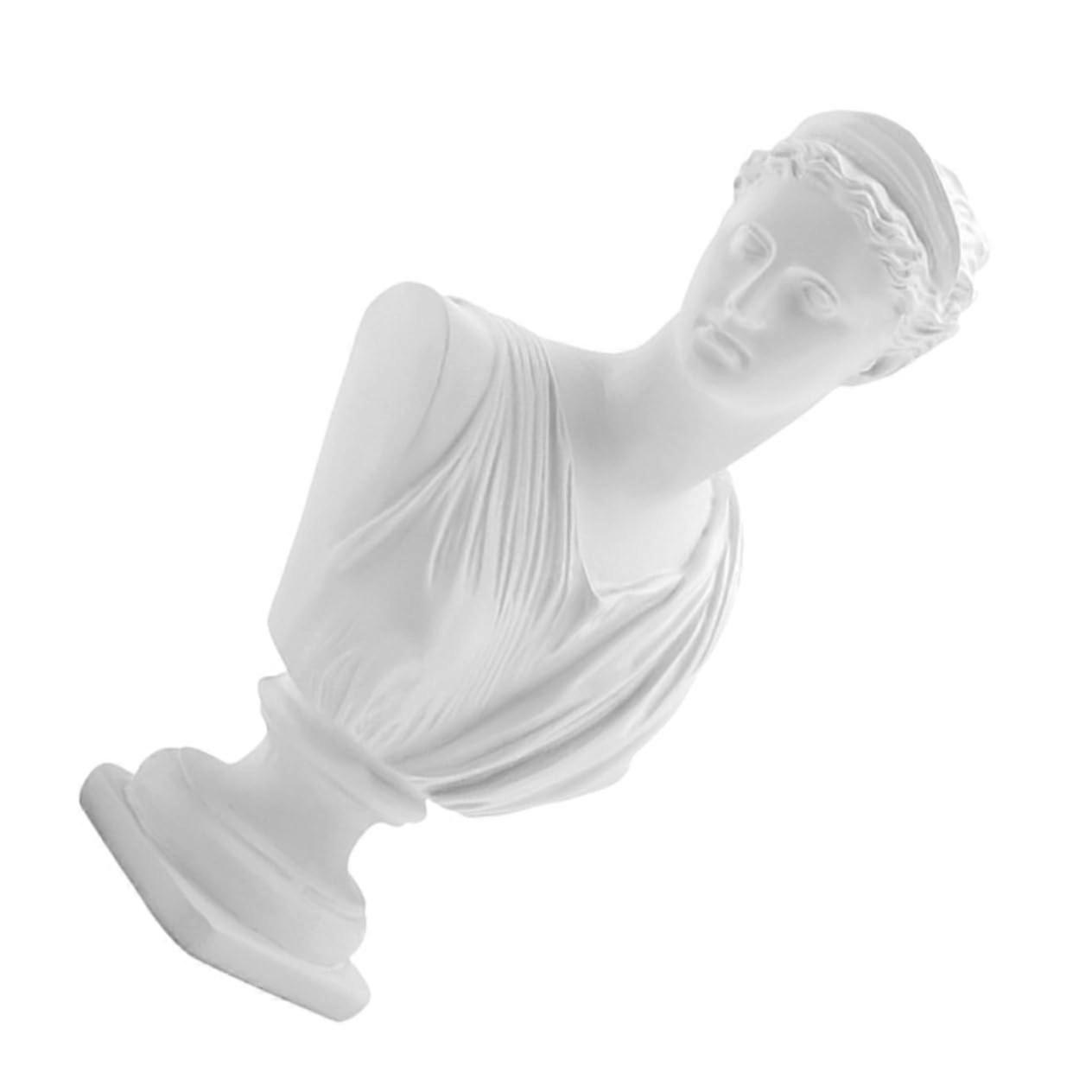 Bra Decoration Practice Model for Artistic Sketching Nordic Figure Decor Statue of Greek Mythology Goddess Statue Alabaster White Resin Desk