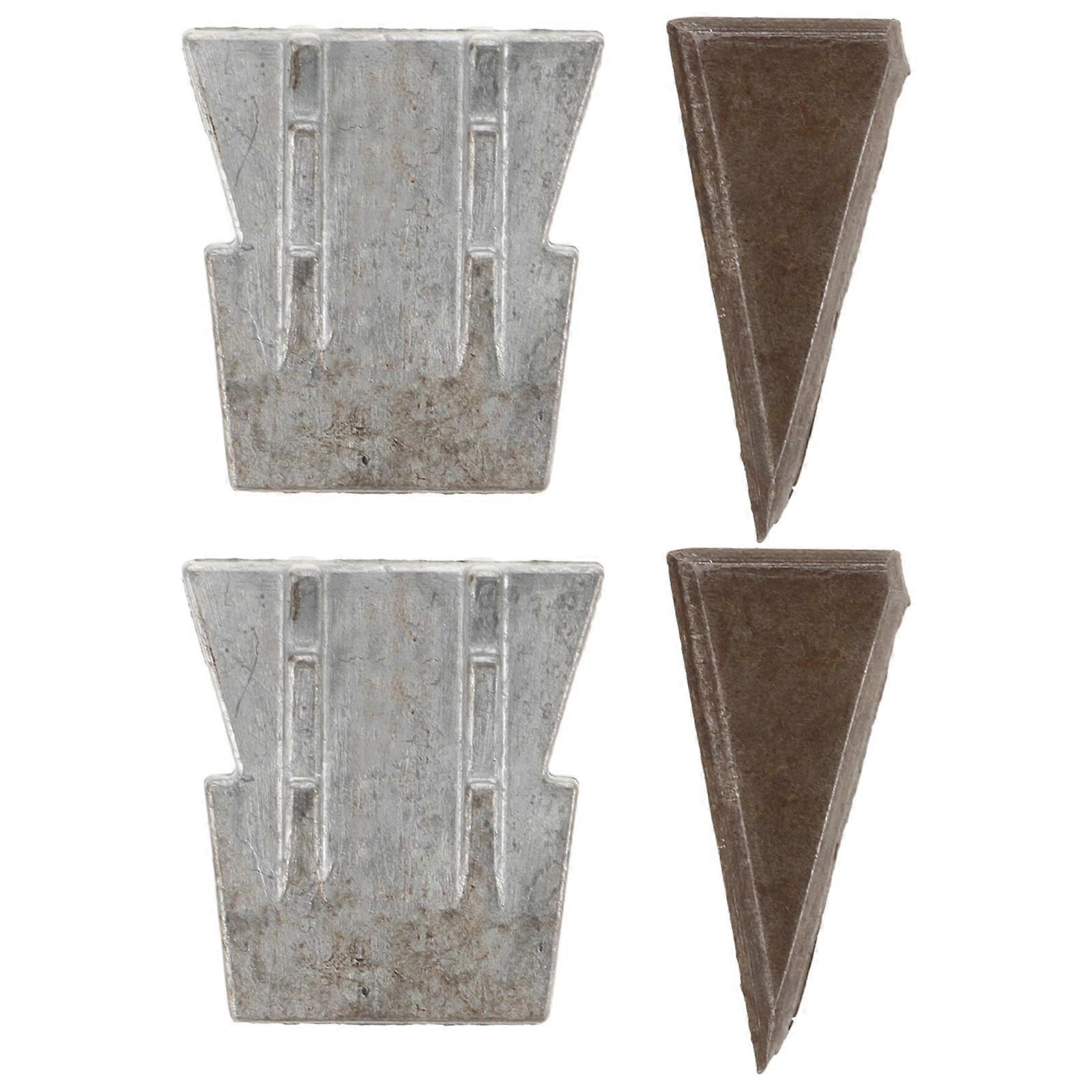 Splitting Wedges for Hammer Use, Designed to Support and Secure Wood Handles