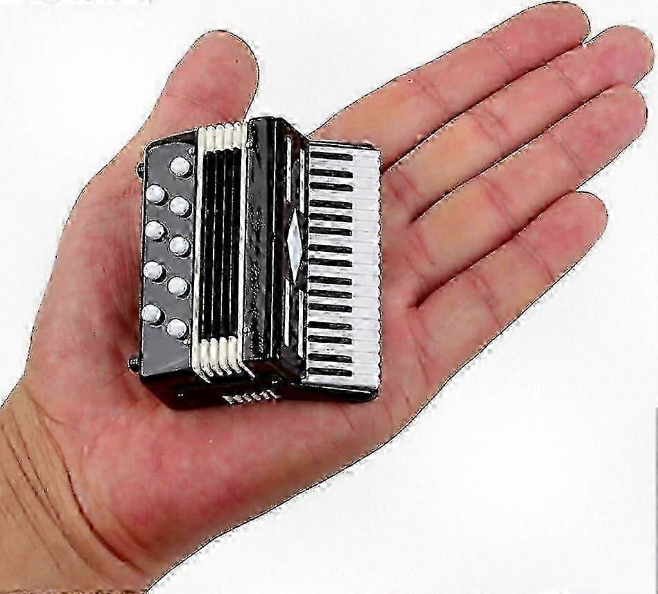 Compact Handheld Accordion Replica - Mini Musical Instrument Collectible for Dollhouse and Decor