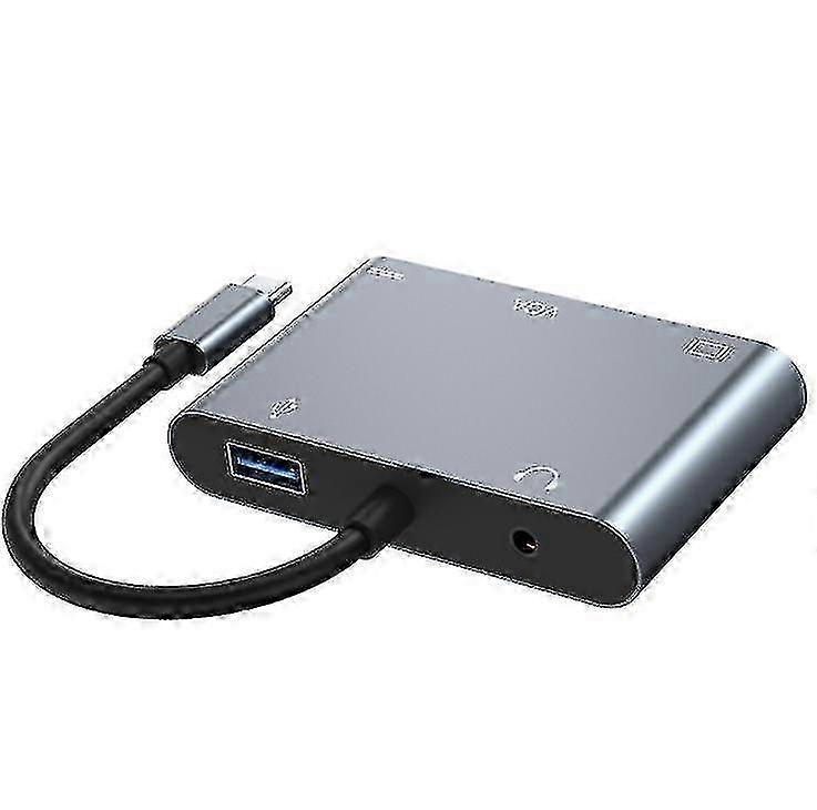 5-in-1 USB-C Hub mit HDMI & VGA 4K für MacBook