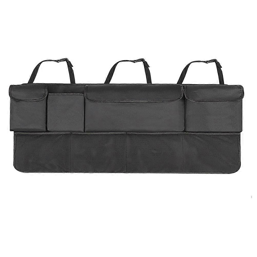 Multi Functional Car Seat Back Organizer Bag – Compact Storage Pouch for Neat Interiors, Portable Design, Family Use, Black