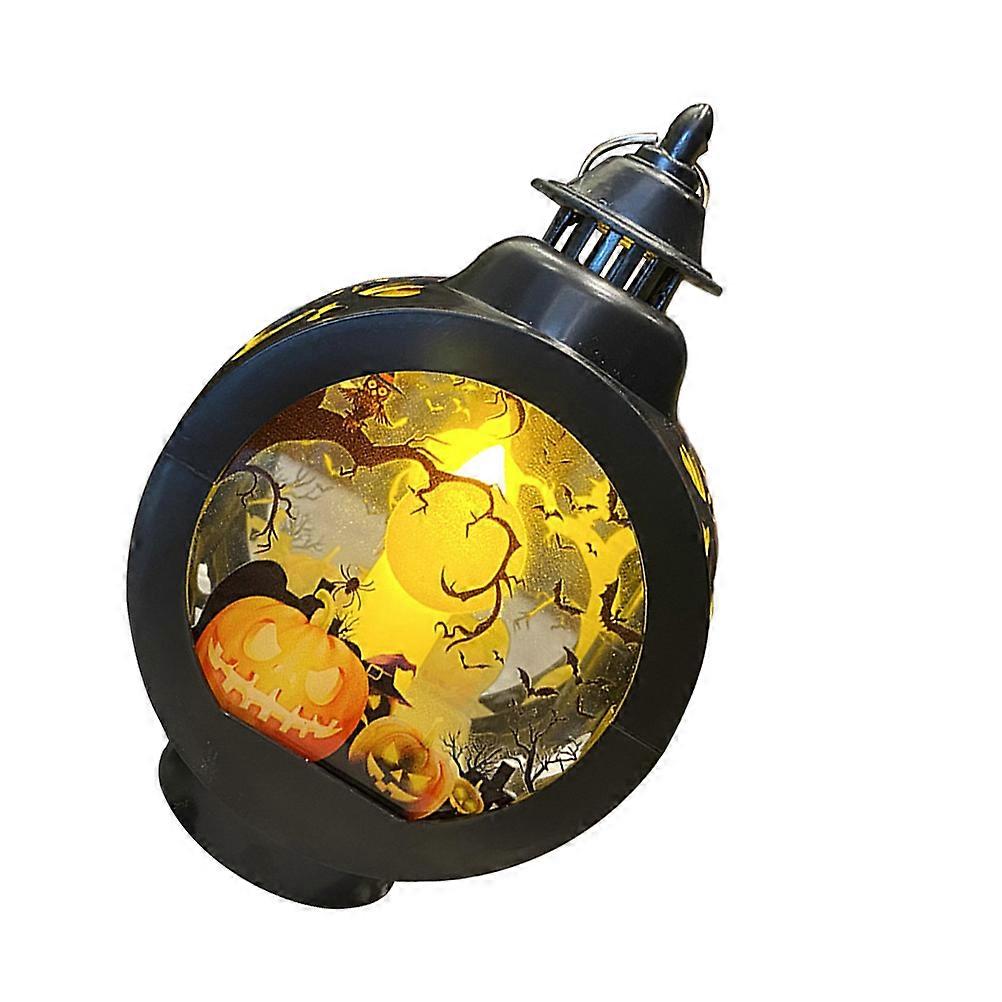 Lighted Pumpkin Halloween Decoration Assorted Color 13X8.5X5CM Plastic Festive Decor Halloween Party 1Pack