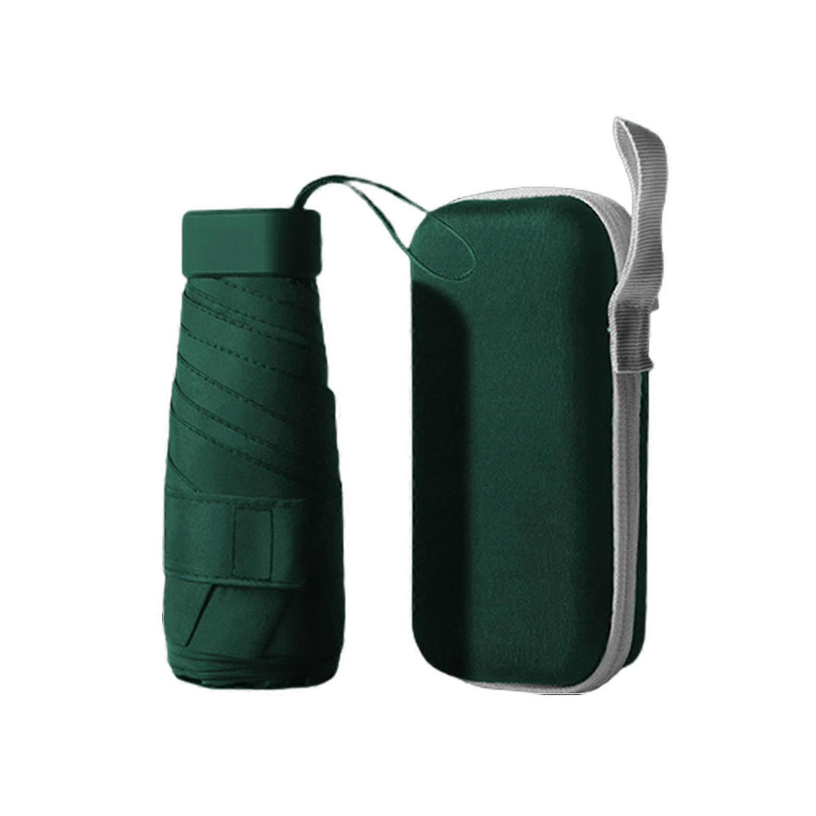 1 Set Folding Umbrella Folding Capsule Shape Waterproof Sunshade Outdoor Sun Rain Reverse Umbrella For Daily Use