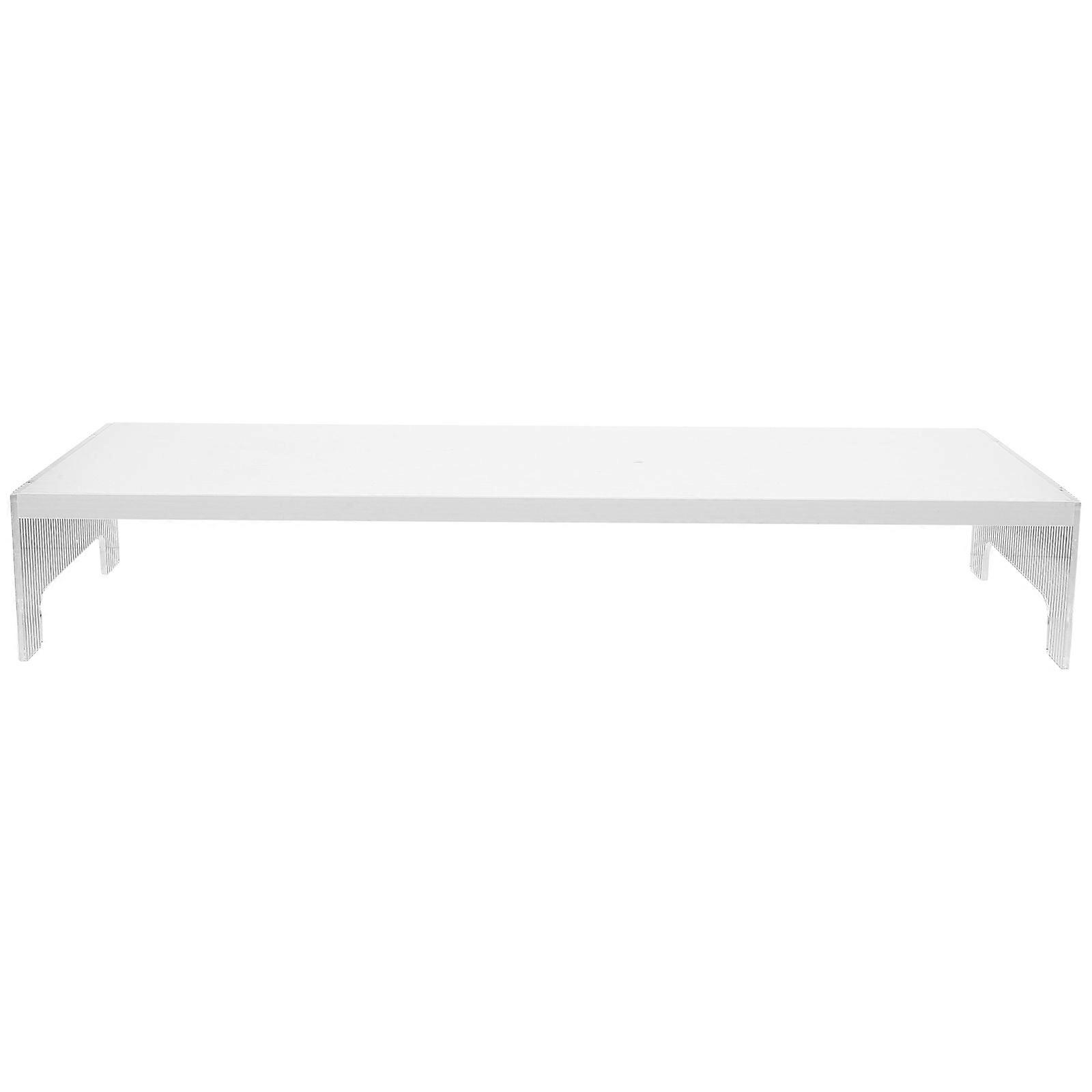 Computer Storage Stand Monitor Riser Height Adjustment Wood Acrylic Office Use 1Pack