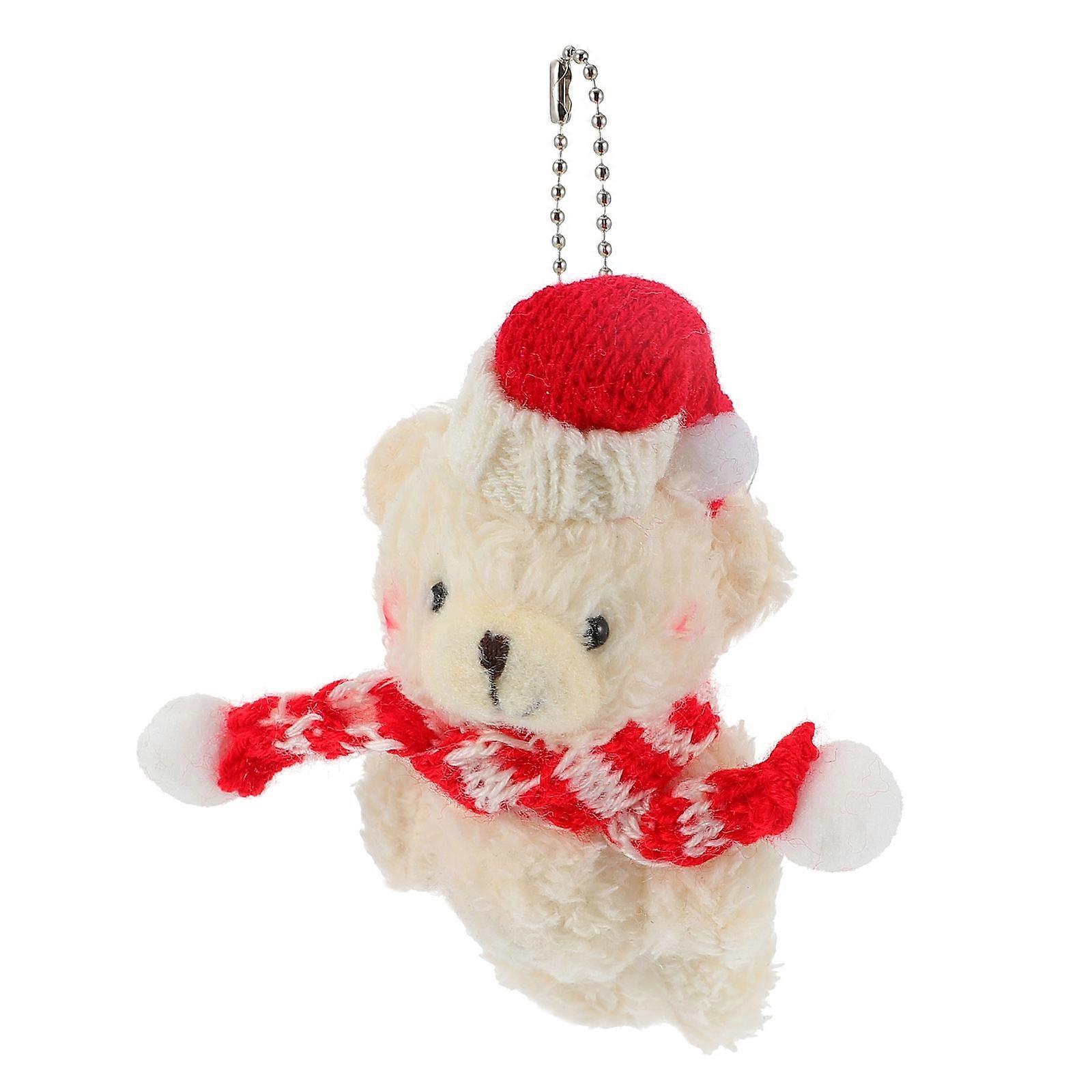 Cute Keychain Bear Shape Handbag Pendant Charms Mini Style For Friends 1Pack