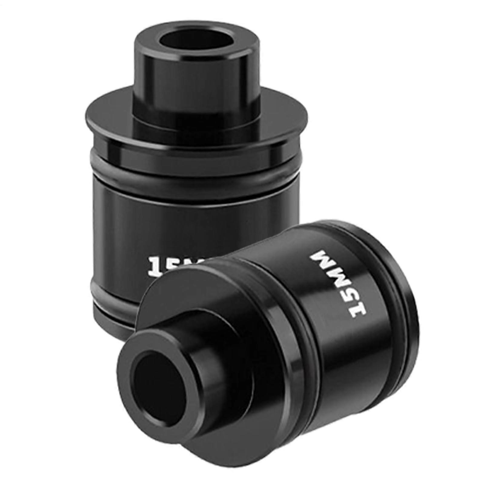 Thru Axle Bike Carrier Adapter - Biker Hub Conversion Adapter for Mountain Bikes, Black, Compatible with 12mm and 15mm Axles