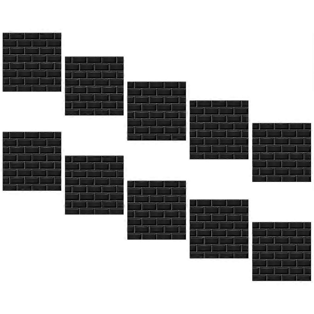 Adhesive Tile Decals Retro Design Wall Stickers Decorative Self-Adhesive Shower Area 10 Sheets