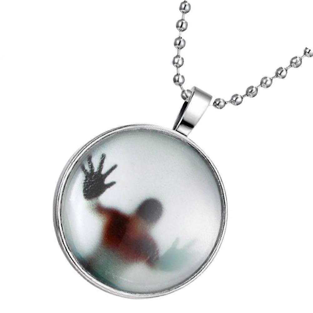 Collier pendentif lumineux lumineux lumineux pour boîte de nuit style élégant femmes Halloween accessoire 27x3.3x0.5 cm 1Set