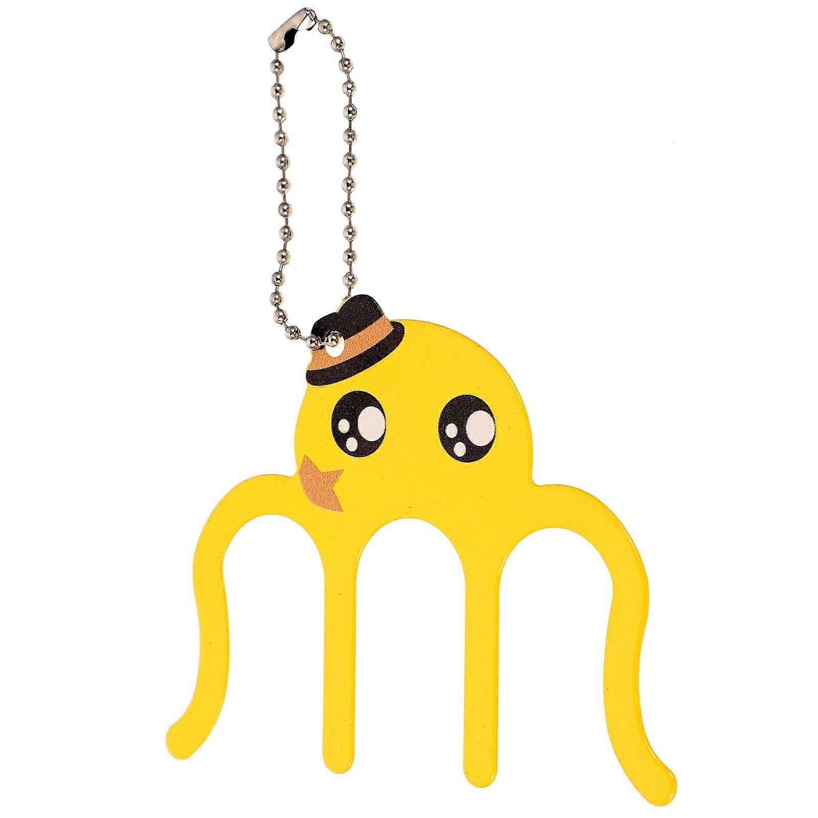 Metal Holder For Book Page Holding Yellow Color For Children Students 9.3x7x0.1cm 1Pack