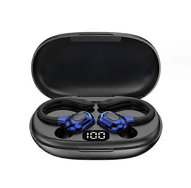 Wireless Earbud,Sports Bluetooth 5.3 Headphones,Bluetooth Earbud with Mic Deep Bass for iPhone/Android(Blue)
