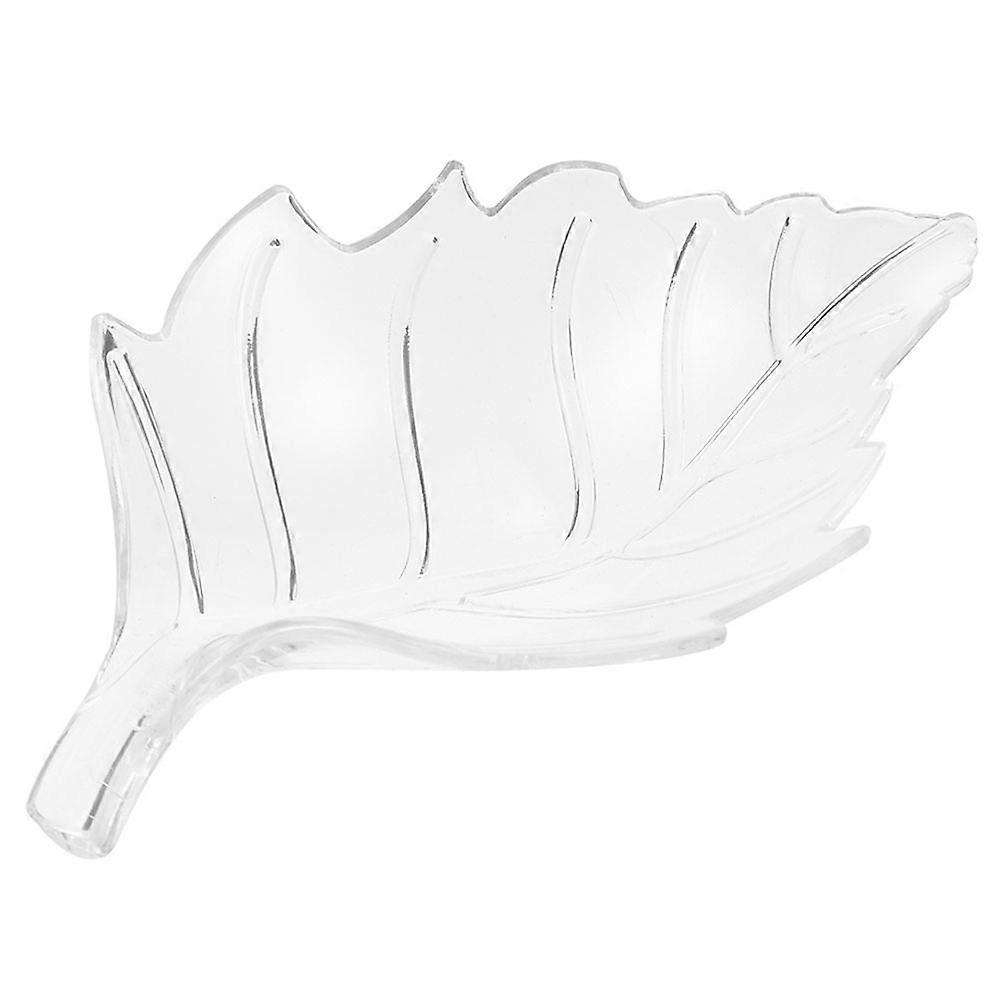 Shrimp Tank Floating Fish Food Holder Leaf Shape Aquarium Feeding Dish 8.6x7.5cm 1Pcs