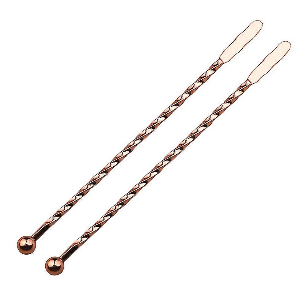 Reusable Stir Sticks 5Pcs 304 Stainless Steel Swizzle Mixing Sticks Cocktail Muddler Drink Mixer Thread Shape For Home Bartending Accessories