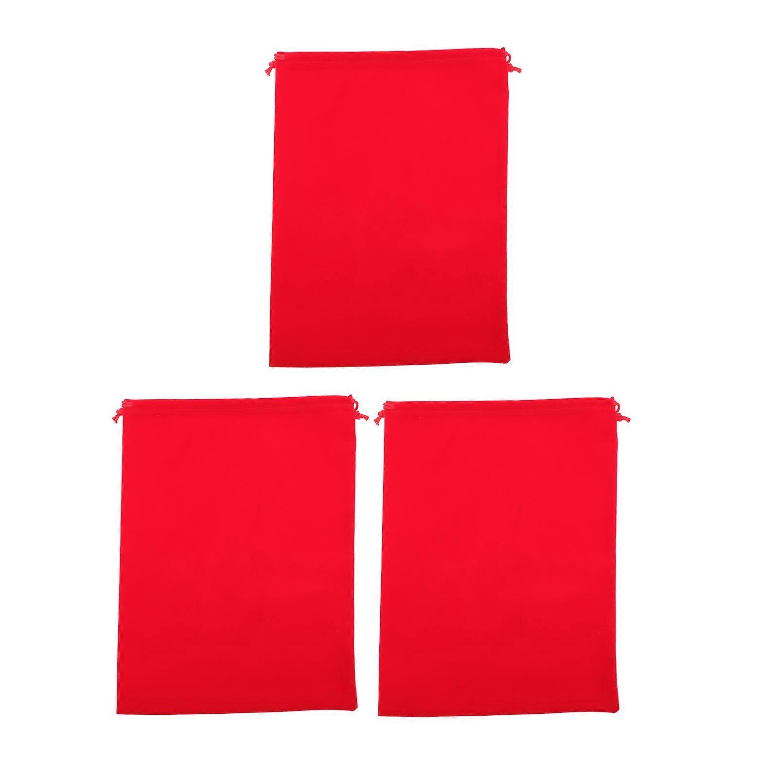 Hair Dryer Drawstring Bags Dustproof Storage Travel Holders 35x25cm Red 3Set