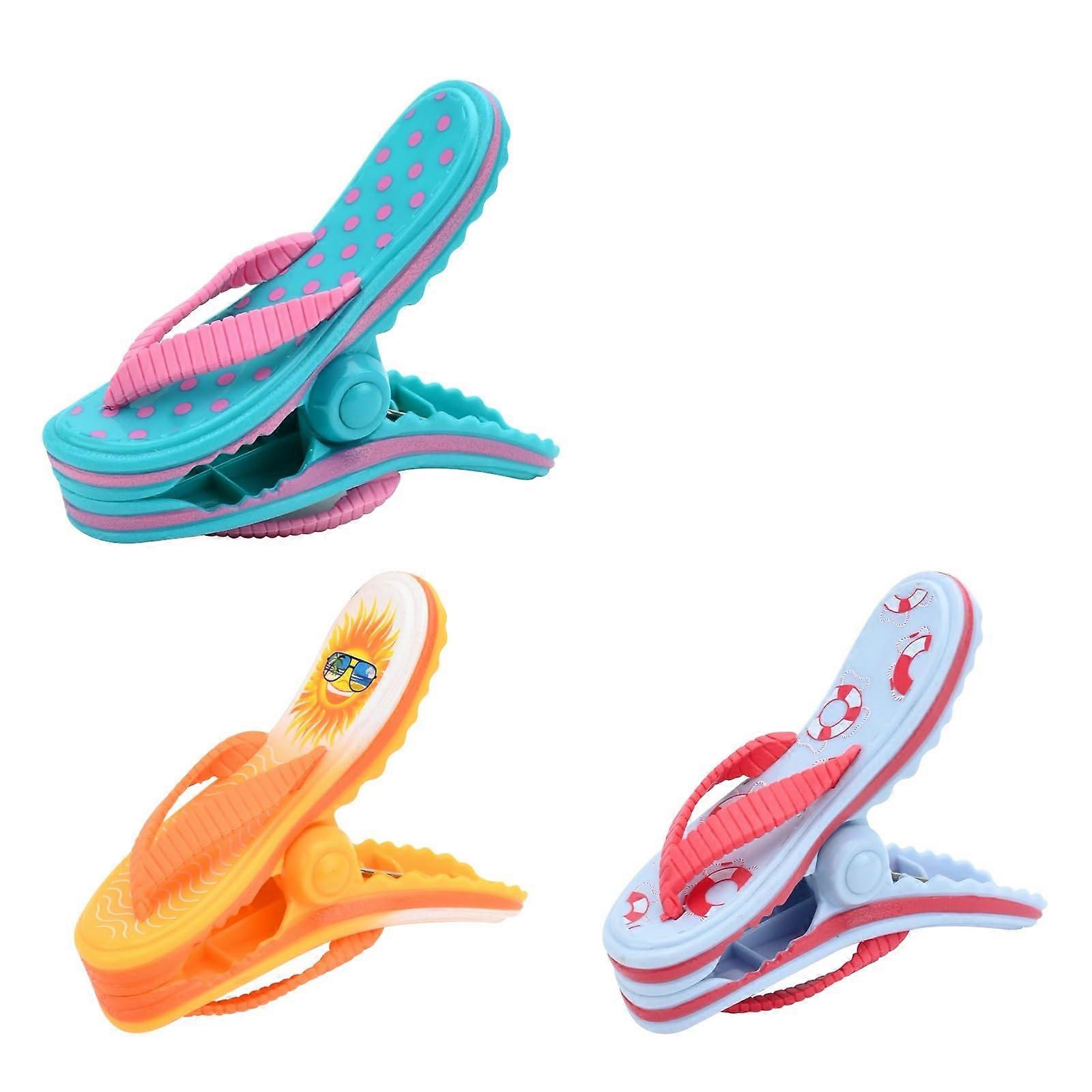 Pack of 4 Bath Towel Clips for Beach Loungers, Pool, Patio
