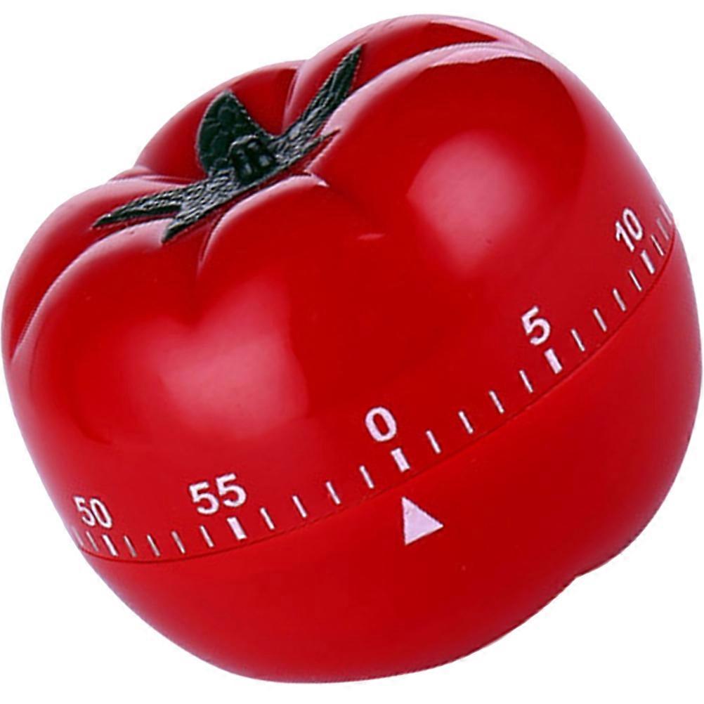 Tomato Shaped Mechanical Timer Household Kitchen Timer For Students And Children 2.48x1.77x1.77in 1Pack