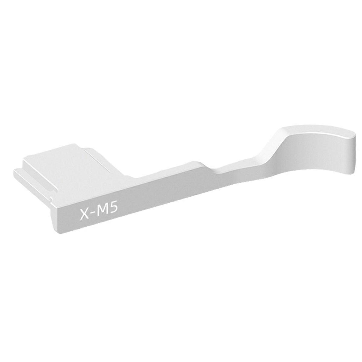 Hot Shoe Cover Built-in Silicone Pads Camera Thumb Rest Thumb Up Grip Finger Handle for X-M5 Silver