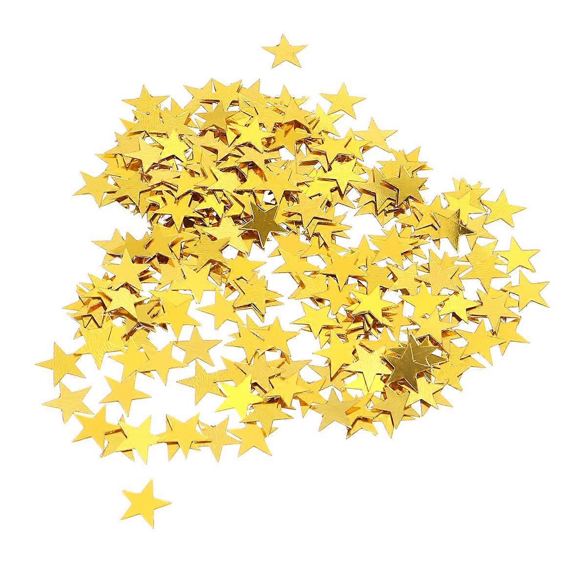 Decorative Confetti Pentagram Shape Golden 10mm Mini Style Party Supplies 2000Pcs