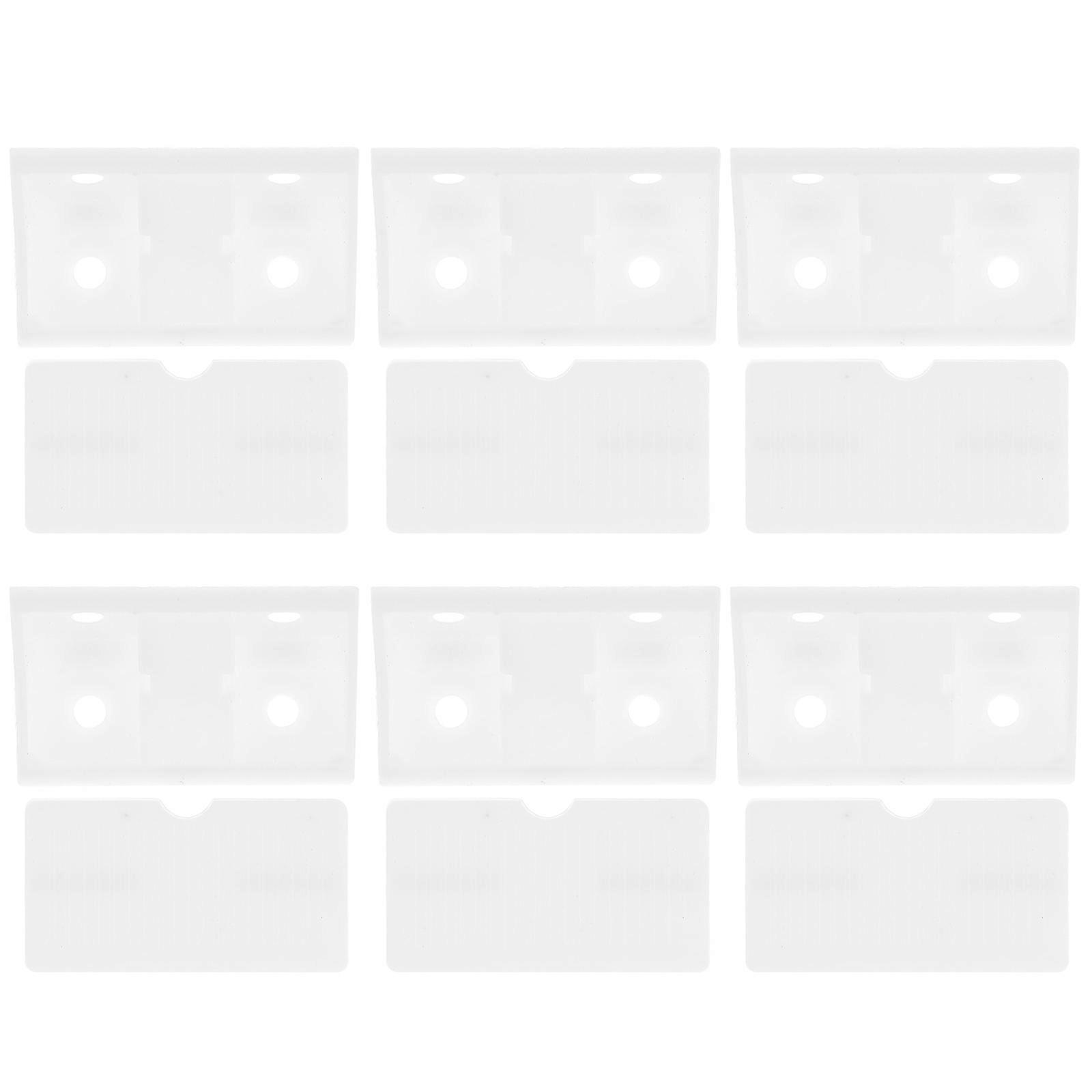 Shelf Brackets Corner Fastening Furniture Components 4.2X2X2CM White Plastic 100Pcs