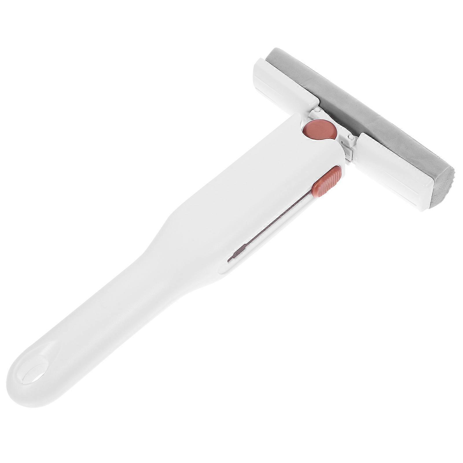 Self-Squeeze Mini Mop Portable Small Mop White Rectangular Sponge Mop For Desktop 1Set