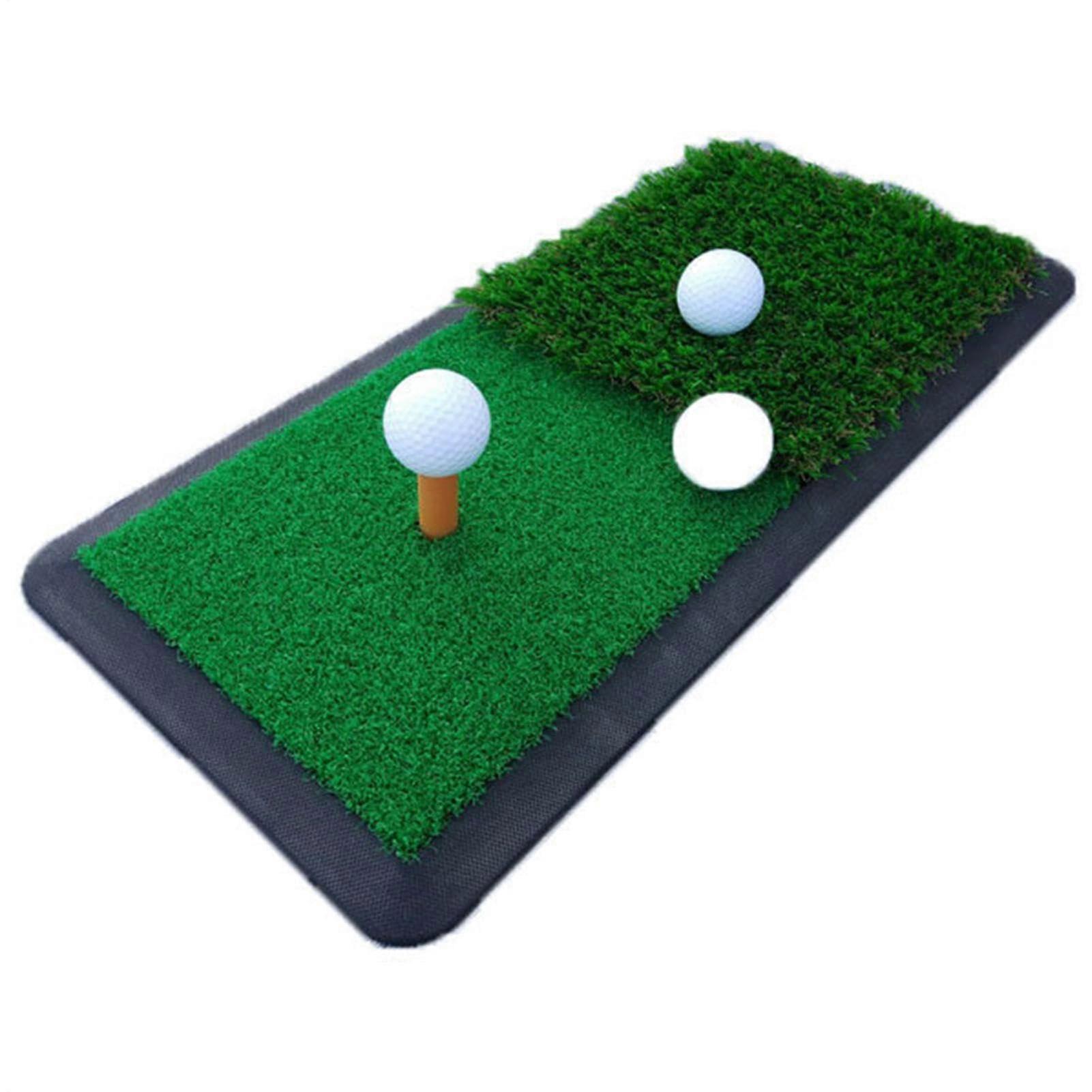 Golf training mat – 20x49cm, green pad for adults – swing and chipping, artificial turf for indoors
