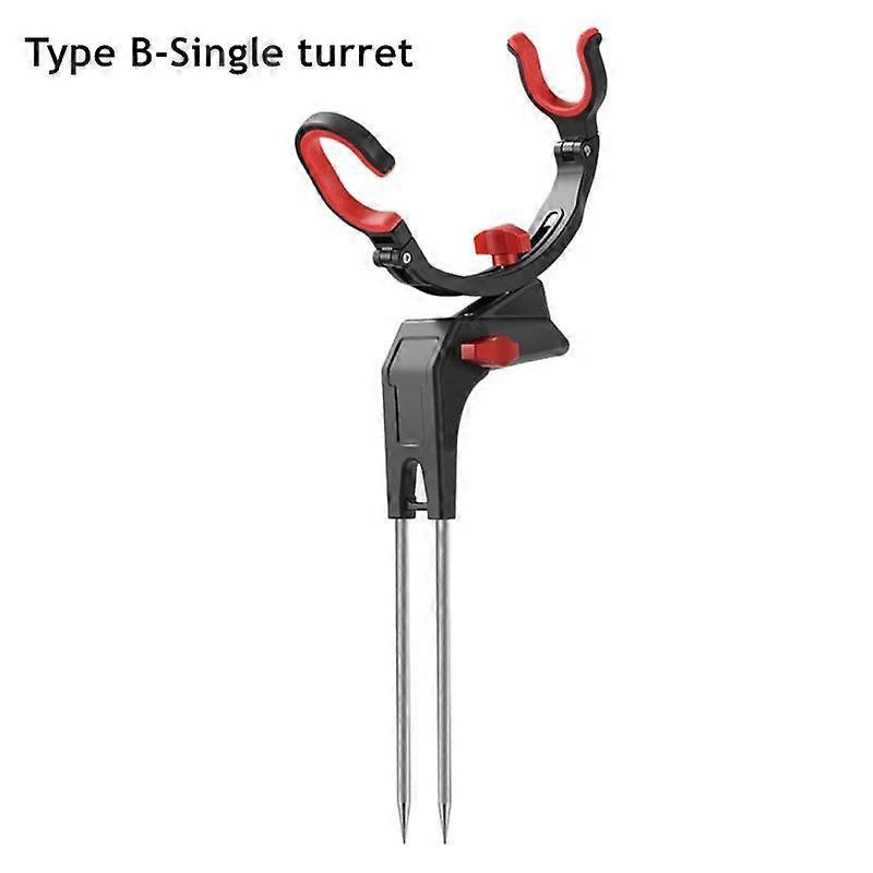 1Pc Fishing Rod Stand Single Turret Rod Holder 360 Degree Adjustable Fishing Pole Holder