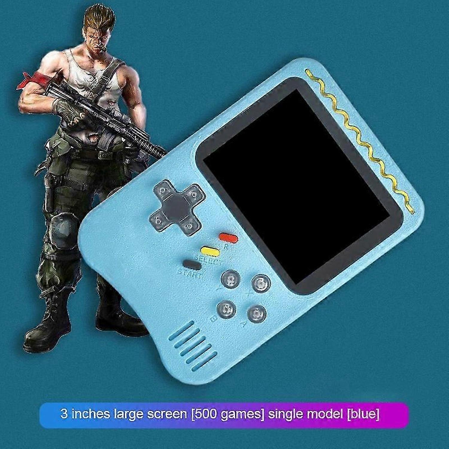 500 Games Handheld Childrens Game Console 800mah Game Console Macaron Mini Game Machine