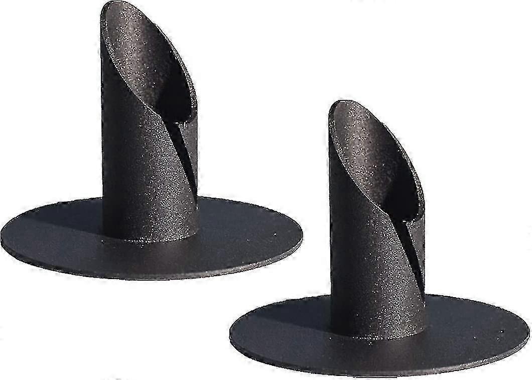 2025 Latest Model 2 Pack Pointed Small Candlestick Black Candlestick Cutting