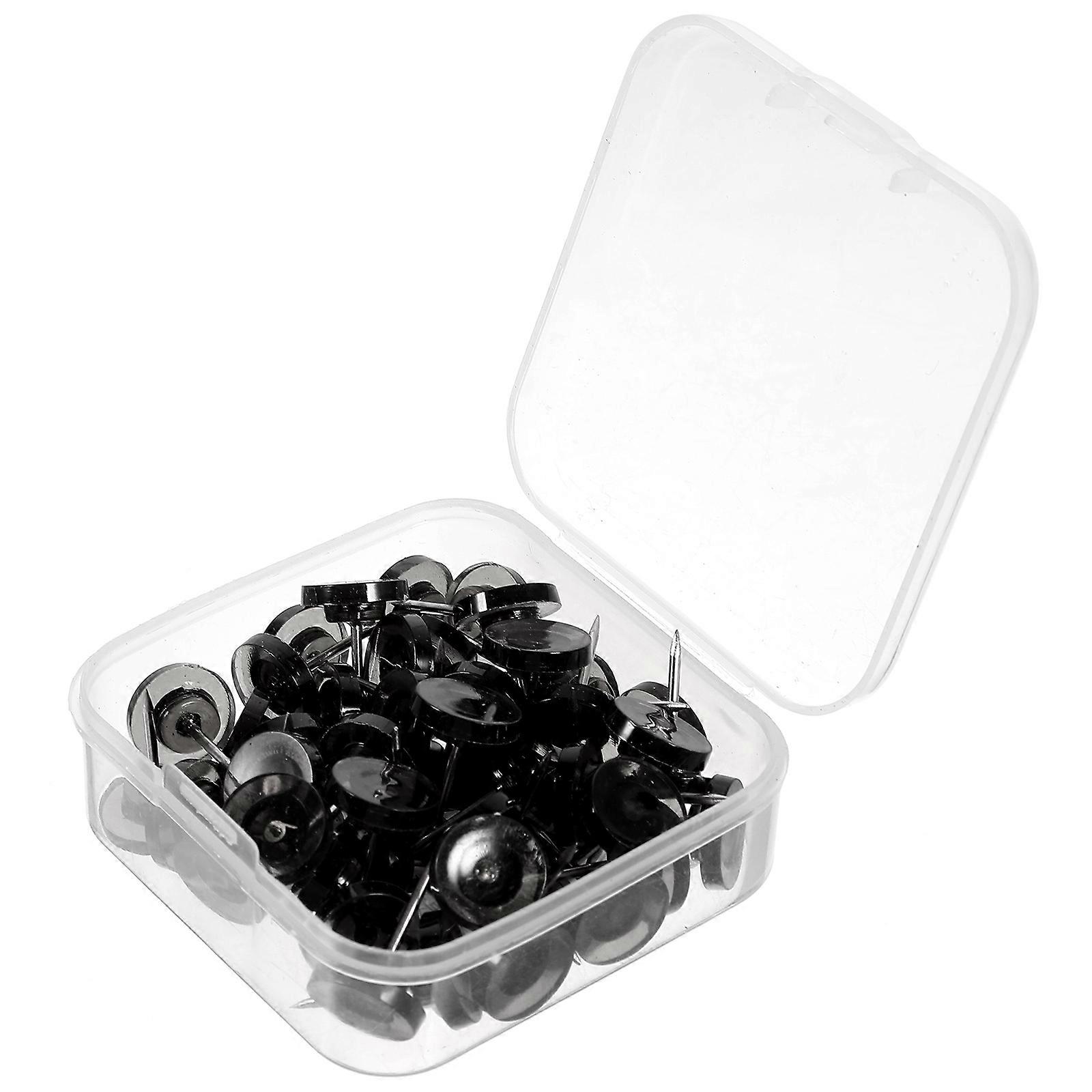 Transparent Decorative Thumb Tacks and Push Pins for Bulletin Boards, Notice Boards, and Crafting – Office Supplies