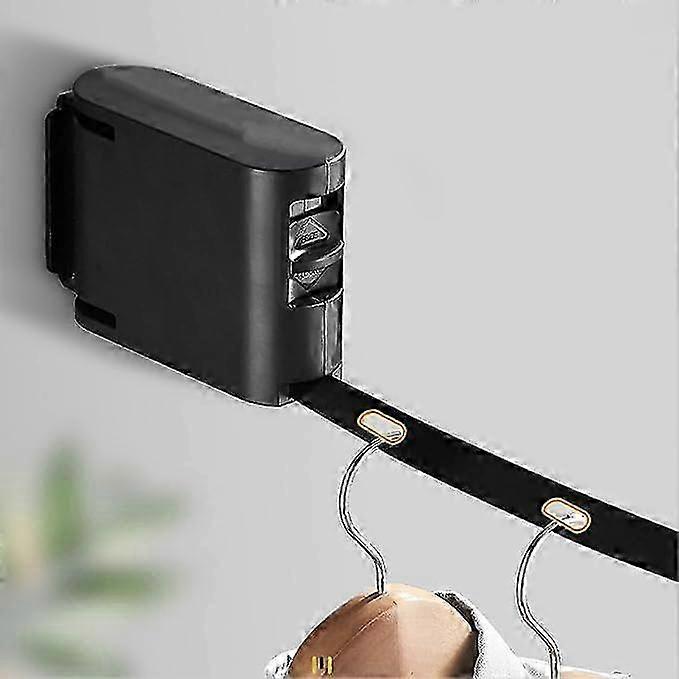 4.2m adjustable retractable indoor clothes drying rack, wall-mounted invisible laundry line for bathroom