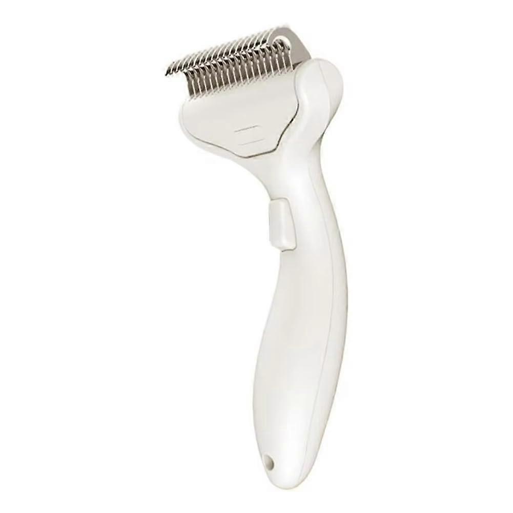 Cat Dematting Comb, Curved Design for Cats and Dogs, Skin-Friendly De-Shedding Tool with Wide Blade for Effective Grooming