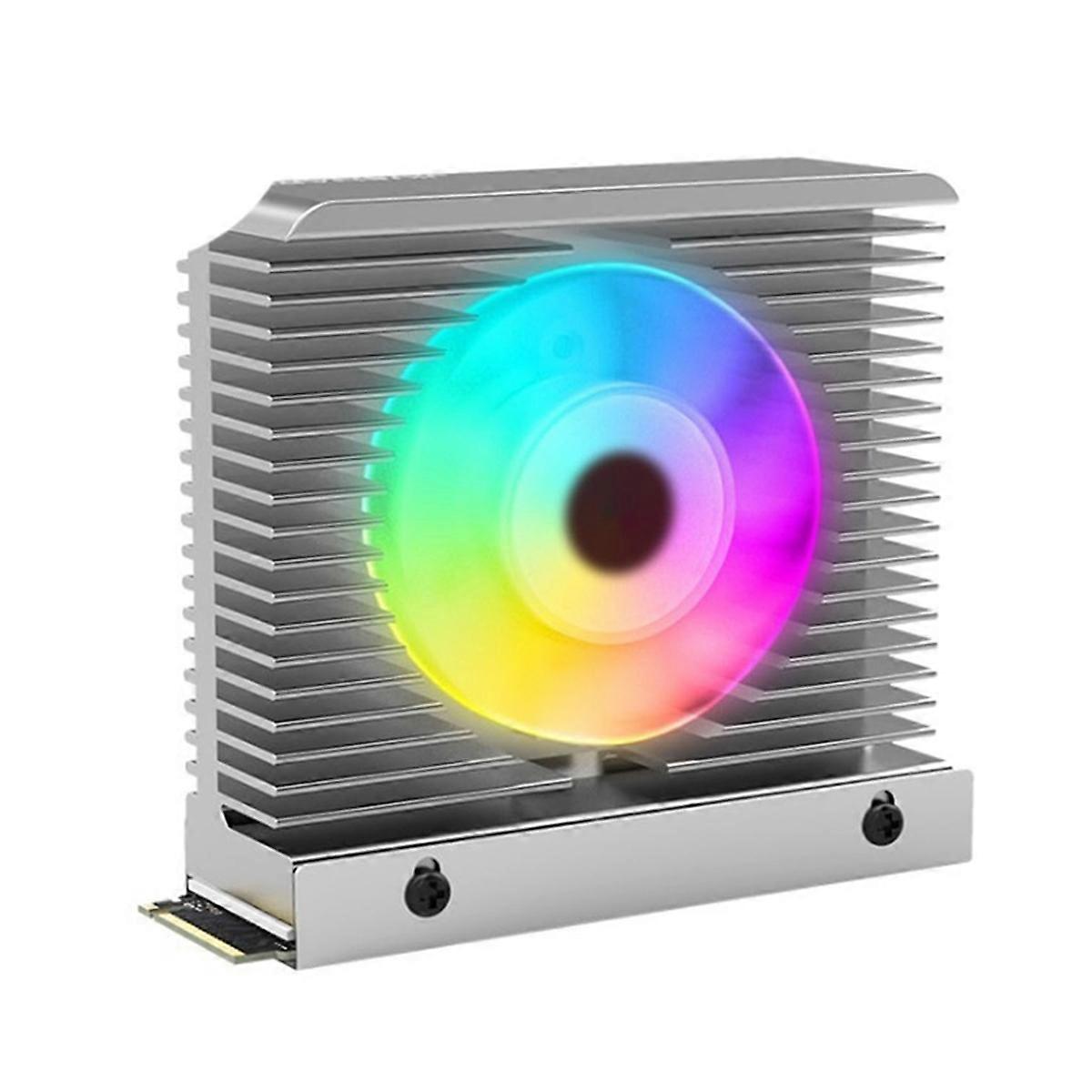 ARGB M.2 2280 SSD Heatsink M.2 SSD Heatsink Cooler Silver