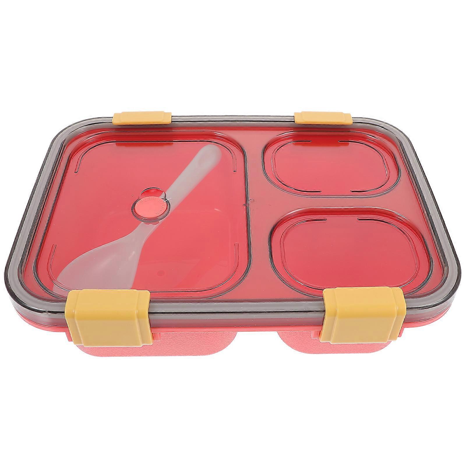 Meal Prep Lunch Box Microwaveable Bento Lunch Box Travel Divided Compartments 8.25x5.89x2.36in 1Set