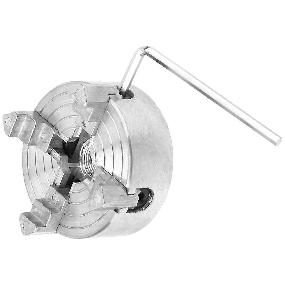 Mini Four Jaw Manual Lathe Chuck for Secure Clamping in Metal and Woodworking – Versatile DIY Hand Chuck for Reliable Projects
