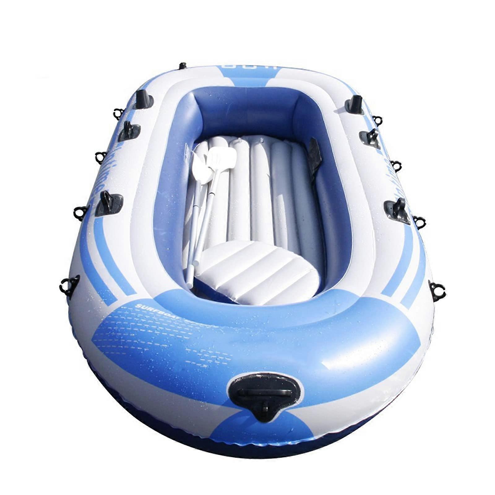 Thickened Inflatable Boat Kayak, 2/3 Person Kayak with Rowing, Pump, Kit