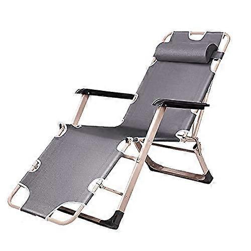 Balkon Zero Gravity Recliner, Plus Rod Double Tube Folding Chair 66cm Widened Seat