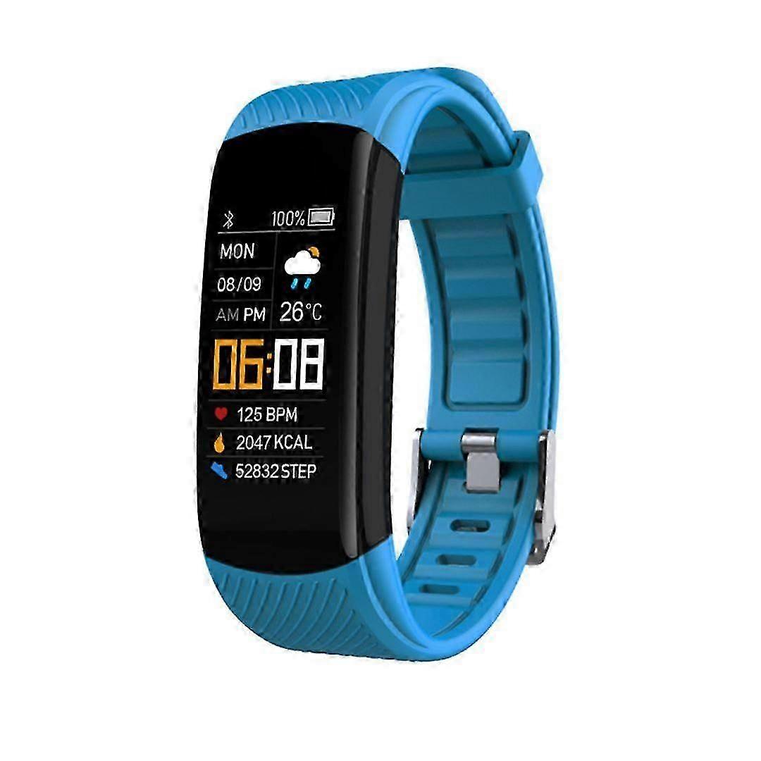 متتبع اللياقة البدنية ، ساعة ذكية مع معدل ضربات القلب ضغط الدم درجة حرارة الجسم ومراقبة النوم ساعة صحية لهواتف Android iOS للرجال والنساء