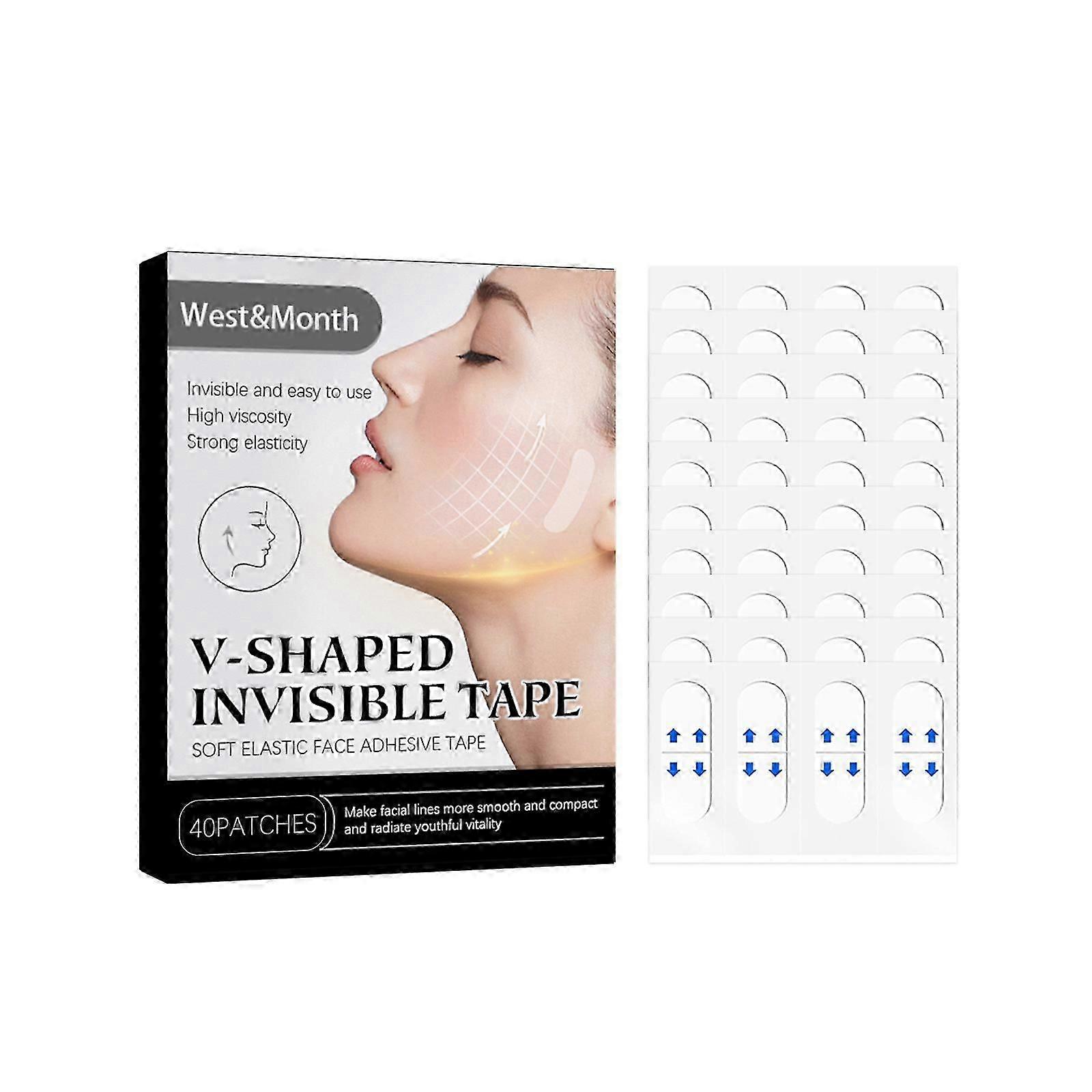 40pcs Invisible Face Lifting Tape for Instant Make Up and Wrinkle Prevention,Double Chin Sticker, Face Lift Tape for Face