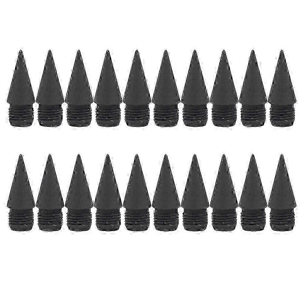 20Pcs Everlasting Pencil Tips Pointe de crayon remplaçable Pointe de crayon graphite Pointe de crayon sans encre