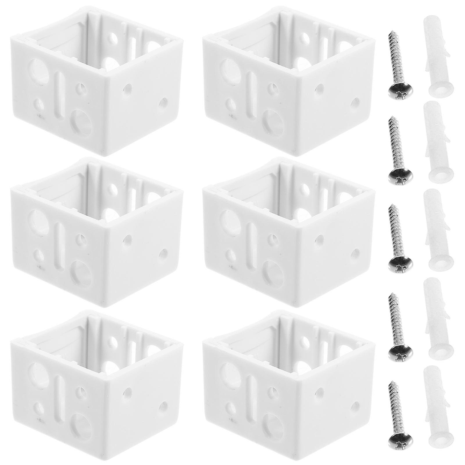 Window Blind Brackets for Easy Installation, Profile Box Mounting Compatible with All Curtain Styles for Home and Office Use